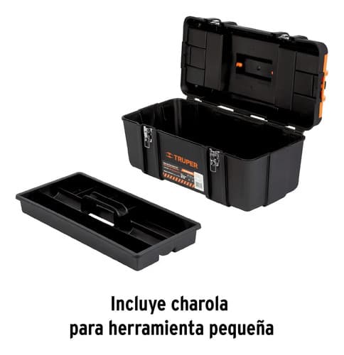 Caja P/herramienta 50 Cm Con Compartimentos, Truper 102435 Color Naranja