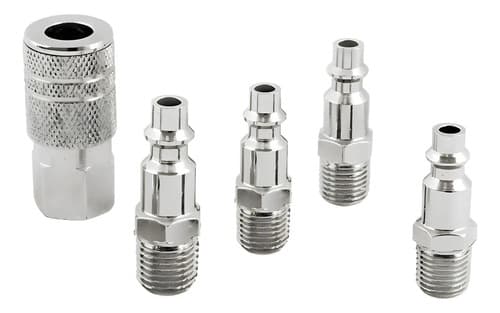 Kit Acople Rápido De 5 Piezas Para Compresor Con Encastre De 1/4 