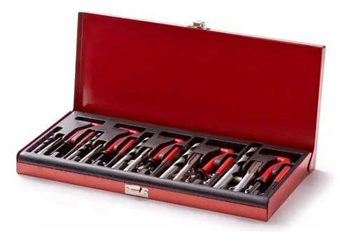 Kit Reparador Roscas Insertos Machos Mechas Bremen® 6655 Rojo