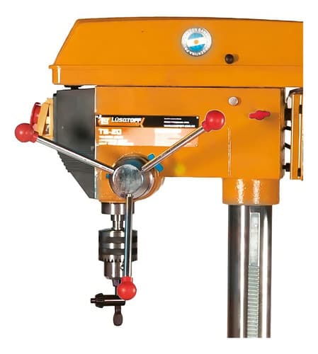 Taladro De Pie Perforador 20mm 16 Velocidades Lusqtoff Color Naranja Frecuencia 50 Mhz