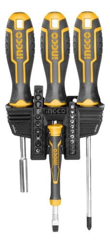 Set Juego Destornilladores Y Puntas 24 Pzas Ingco Hksdb02482
