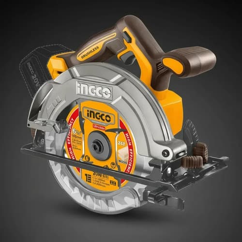 Sierra Circular Bateria P20s 165mm Ingco Csli1652 Color Amarillo Frecuencia 50-60