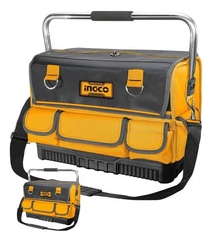 Bolso Herramientas Reforzada 16 PLG 20kg - Htbgl05 Ingco Amarillo