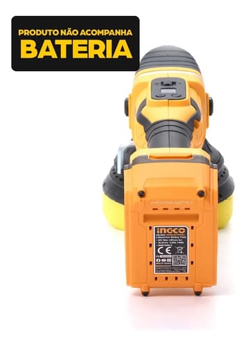 Lustra Pulidora A Bateria 7pLG P20s Brushless Apli2018 Ingco Amarillo