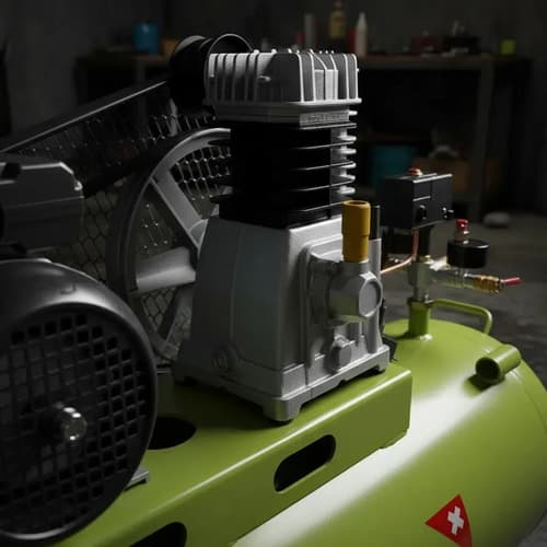Compresor De Aire Pcraft Prescott 200 Lt 2 Hp Electrico Verde 50 Monofásica