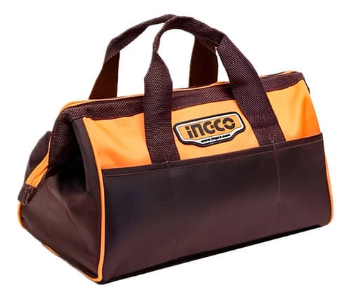 Bolso Porta Herramientas 16'' Ingco Htbg281628 Color Naranja