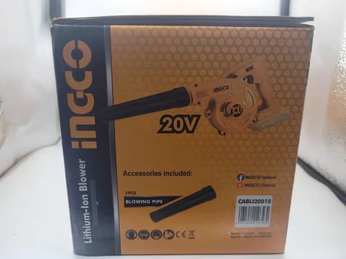 Sopladora A Batería Ingco Cabli20018 P20s Sin Bateria Sin Cargador Naranja