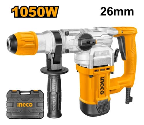 Rotomartillo Ingco Rh10506 1050w Sds Plus 4.5j Profesional Amarillo 50 Hz/60 Hz