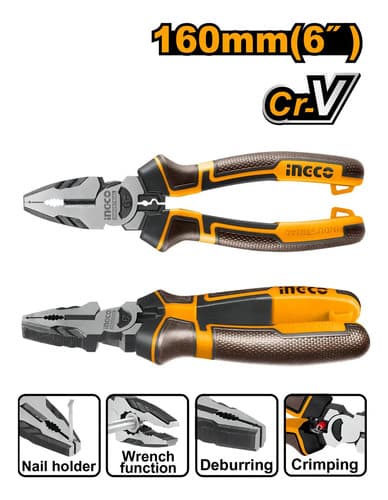 Alicate Pinza Universal 6 Pulgadas Ingco Hhcp28160