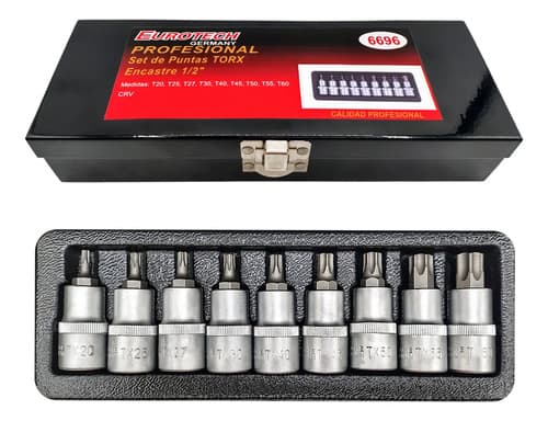 Puntas Torx T20-60 - Dado Tubo Encastre 1/2 | Eurotech