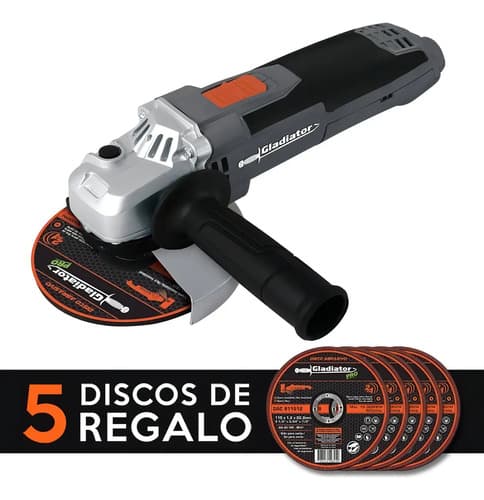 Amoladora Angular Gladiator Pro Aa 415/2 Plus De 50 hz/60 hz Color Gris 700 w 220 v + Accesorios