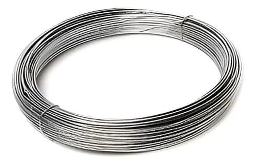 Alambre Galvanizado 16 Acero Plateado 20 Metros Cercos Jardinería