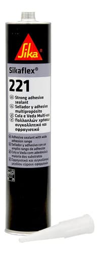 Sellador Adhesivo Multiuso Sika Sikaflex-221 300ml Color Negro