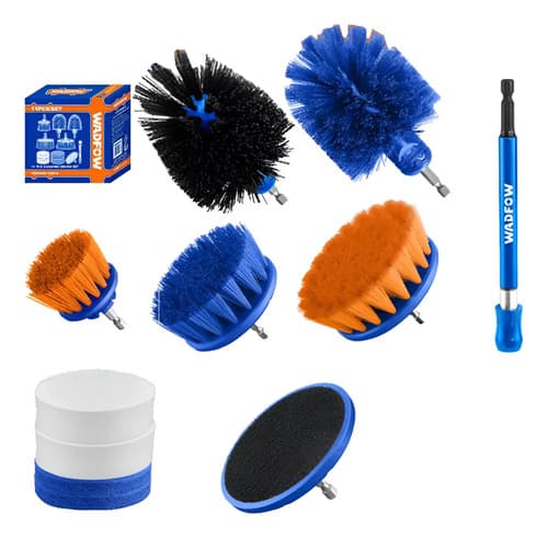 Set X 11 Cepillos Para Taladro Wadfow Wnd5403 Azul