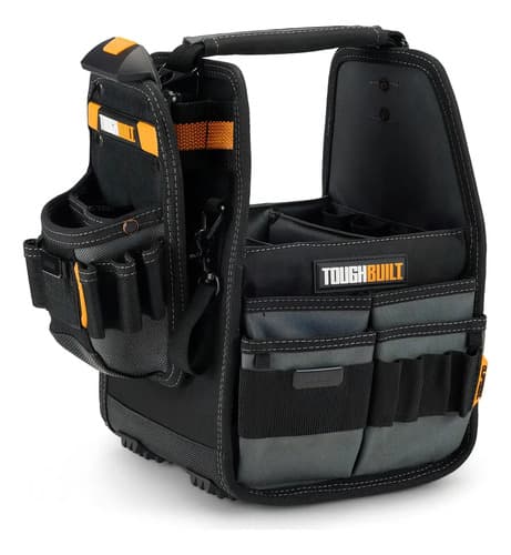 Bolso Abierto + Coleto Cliptech 20cm Toughbuilt Tb-ct-180-8 Color Negro