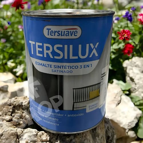 Esmalte Sintético Satinado Marrón Tersuave De 4 L Para Interiores Y Exteriores