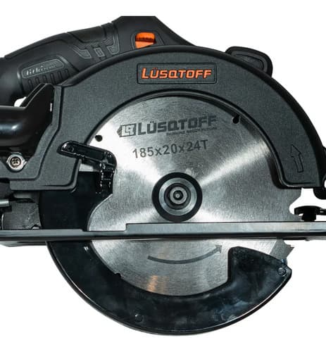 Sierra Circular Inalámbrica Brushless Profesional Black Series 20v 185mm Lusqtoff Frecuencia 50hz Csl4500-9b Negro