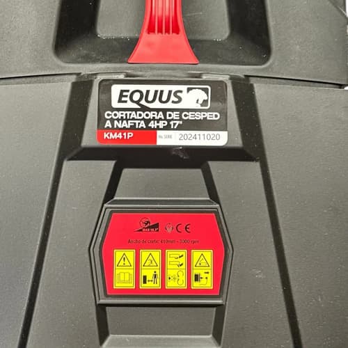 Cortadora De Césped Naftera 3.5 Hp 17 Ancho De Corte Equus Color Rojo