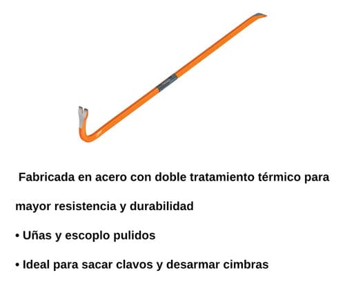 Barreta De Uña De 3/4' X 91 Cm, Truper