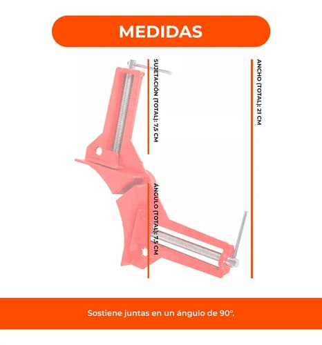 Prensa Carpintero Angulo Escuadra Para Encuadrar 90º Esquina