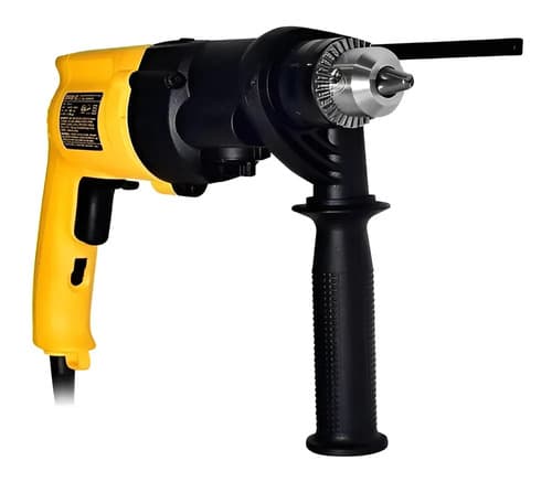 Taladro Percutor Atornillador Eléctrico De 13mm Dewalt Dw505 700w + Accesorio Con Caja De Cartón 50hz Amarillo 50 Hz