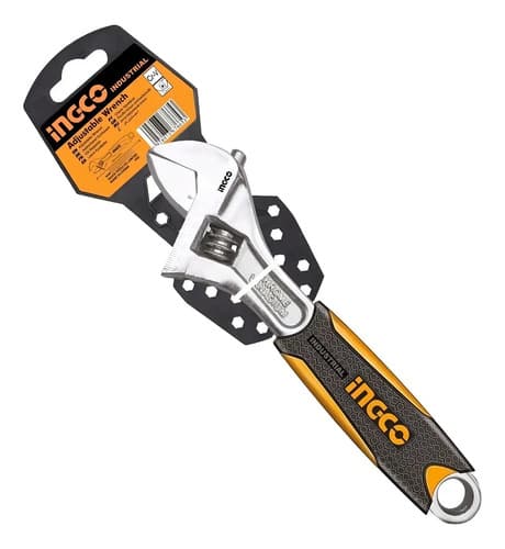Llave Ajustable 6 Con Mango Ingco Hadw131068 Color Gris