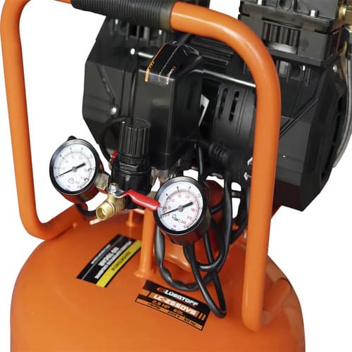 Compresor De Aire Vertical Lusqtoff 50 Litros Lc-2550vs Color Naranja Fase Eléctrica Monofásica Frecuencia 50 Hz