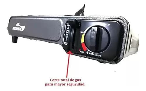Anafe Portatil Cocina Gas Butano + Maletín Calidad Potente Color Marrón