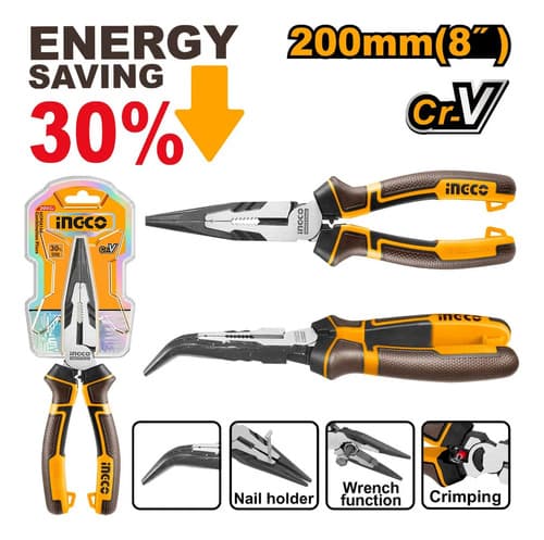 Alicate Punta Curv Ingco 8 Hhbnp28201
