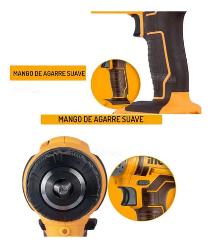 Taladro Atornillador Inalámbrico 20v Extensor Dado Puntas Color Marrón Frecuencia 60 Ingco Cdli200518 Hbrd-full-set
