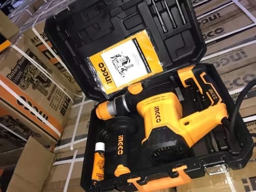 Rotomartillo Ingco Sds Plus 1500w 5,5j Industrial Color Naranja Y Gris