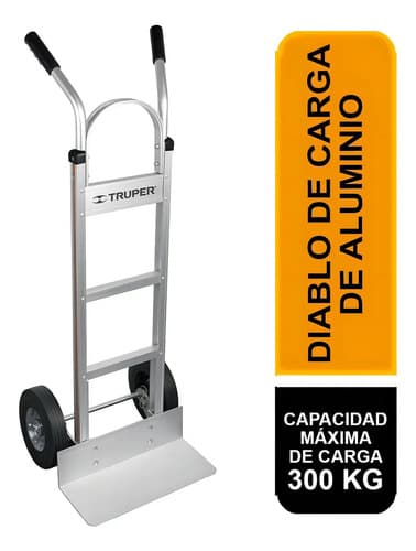 Diablo De Carga De Aluminio 300 Kg Ruedas Imponchables