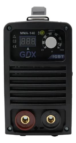 Equipo De Soldar Inverter Mma 140a + Careta Y Accesorios Gdx Gris