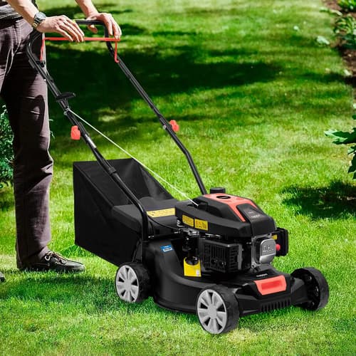 Cortadora De Césped Nappo Corta Pasto A Nafta 99cc Bolsa 45l Negro