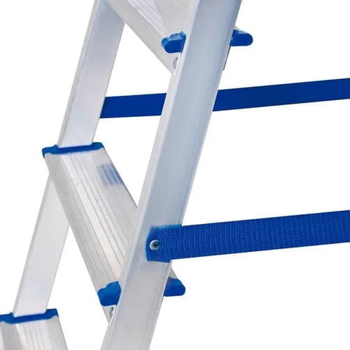 Escaleras De 5 Escalones Aluminio Mor - Gris