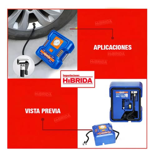 Compresor P Auto Wadfow Color Azul