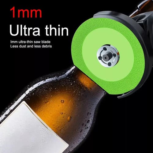 Disco De Corte Vidrio Ultra Fino Para Amoladora Pack X3 Verde Lima