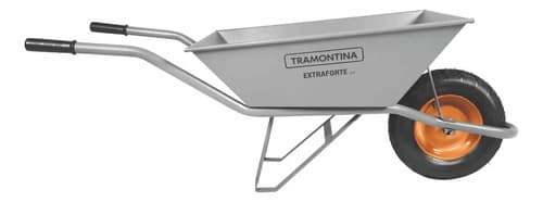 Carretilla Calibrada 65l C/rueda Maciza Tramontina 77714/235 Gris