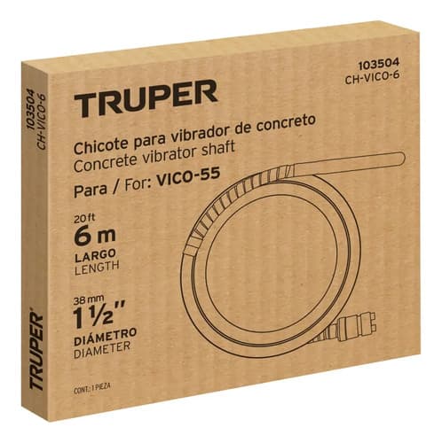 Chicote 6 M Para Vibrador De Concreto, Truper