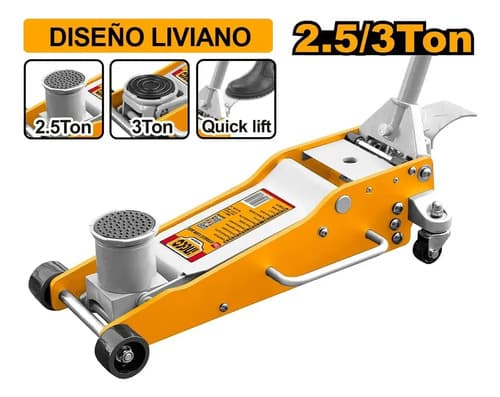 Gato Hidraulico Ingco Tipo Carro 2.5/3 Ton Altura 85-541mm