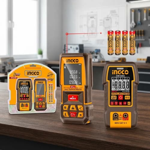 Kit Medidor Distancia 85mts + Tester Multimetro Digital 600v
