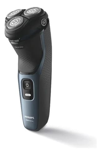 Afeitadora Philips Shaver 3000 Series S3144/00 Negra Y Celeste Negro/celeste