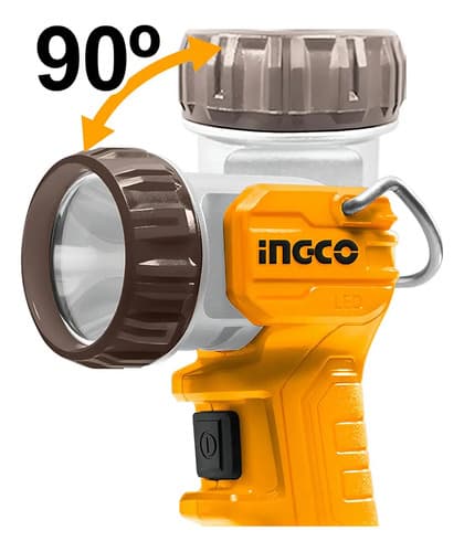 Linterna Led Inalámbrica 20v Bateria Amarillo