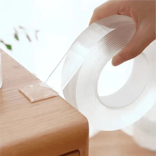 Cinta Doble Contacto Faz Huincha Adhesiva Reutilizable 5mts