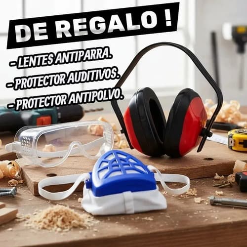 Kit Combo 96nm + Llave 850nm + Accesorios Ingco Cosli250586 Naranja Claro