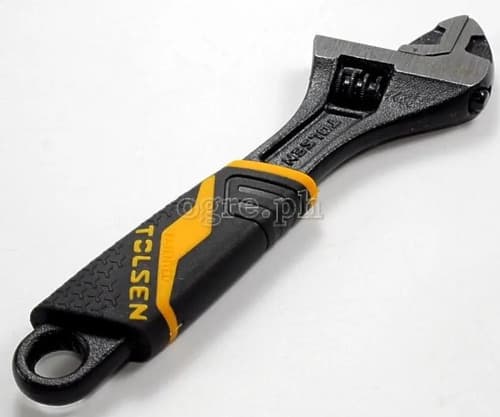 Llave Ajustable Mango Plastico 150 Mm 6 PuLG Tolsen 15308