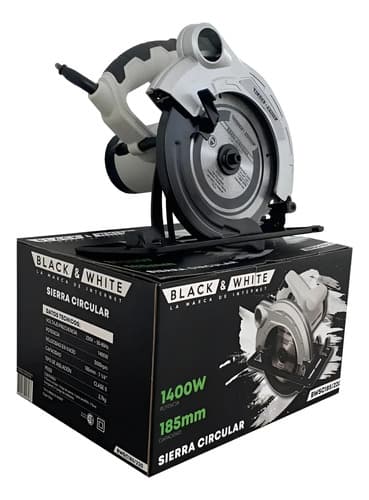 Sierra Circular Black And White 1400w, 7 1/4 .hnt Black And White 220v