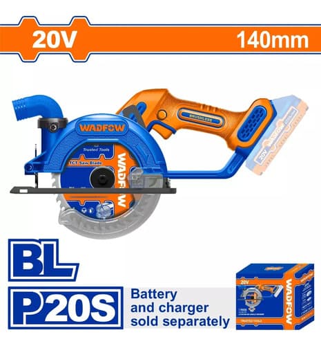 Sierra Circular A Bateria 20v 140mm Wadf0w Wlwp5630 Azul