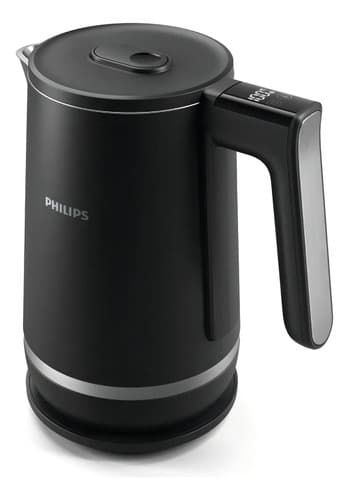 Jarra Eléctrica Philips Hd9396/90 Capacidad 1,7l Amv Color Negro
