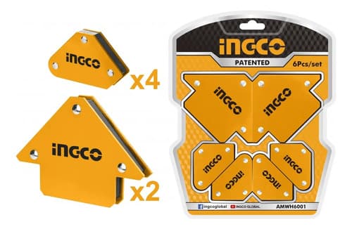 Set 6 Escuadras Magneticas Ingco